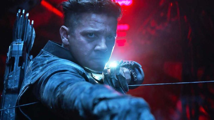 Jeremy Renner jako Hawkeye.