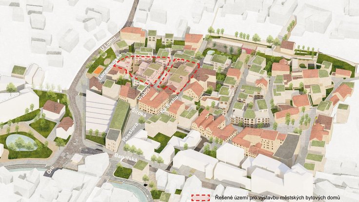 Město Liberec vyhlásilo veřejnou zakázku na návrh nové městské čtvrti v oblasti Papírového náměstí.