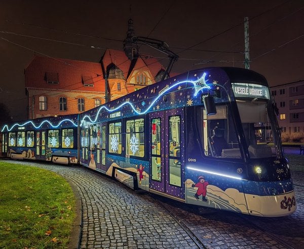 Vánoční tramvaj v Ostravě