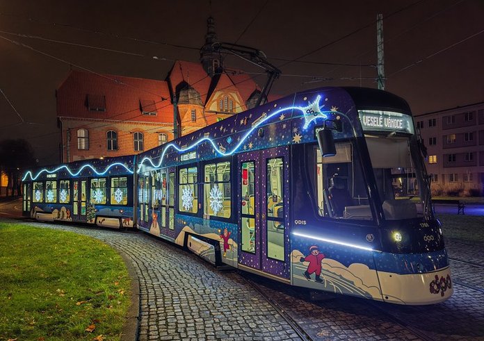 Vánoční tramvaj v Ostravě