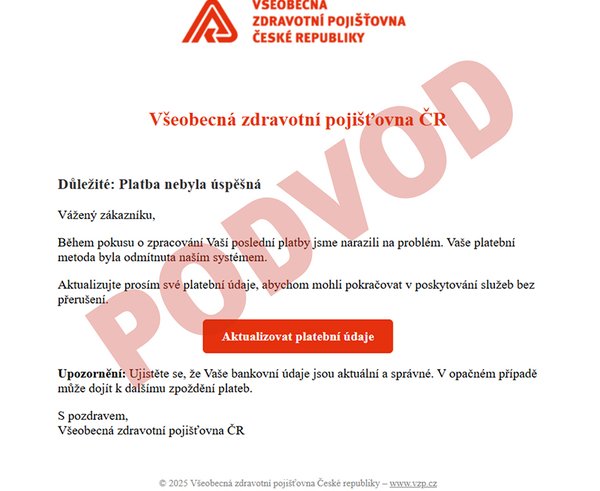 Nový podvodný e-mail