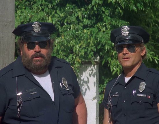 Terence Hill a Bud Spencer ve filmu Superpolicajti z Miami (1985)