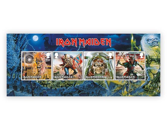 Iron Maiden na známkách britské královské pošty
