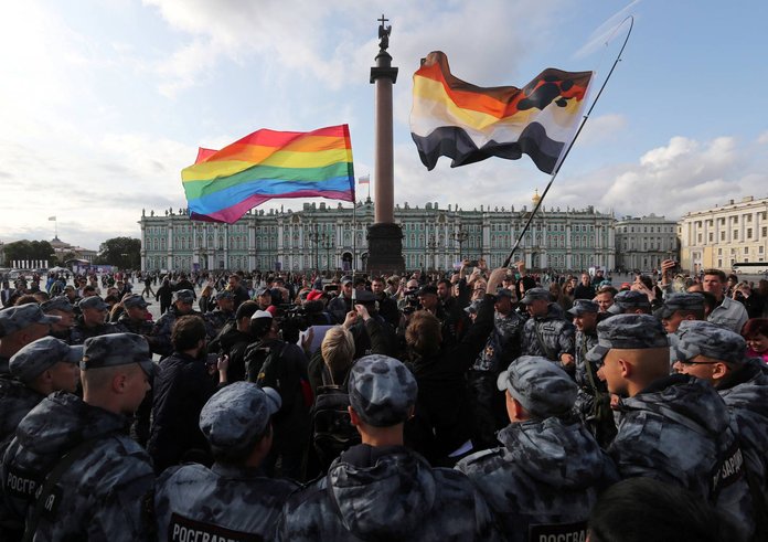 Potlačení propagace LGBT v Rusku.
