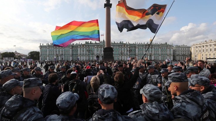 Potlačení propagace LGBT v Rusku.