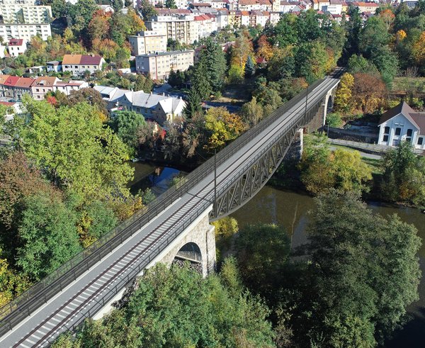 Vizualizace nového mostu přes Lužnici v Táboře