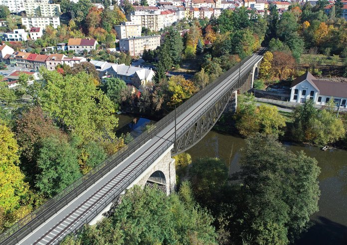 Vizualizace nového mostu přes Lužnici v Táboře