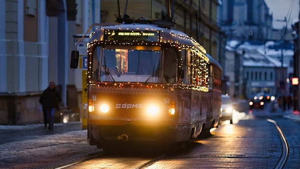 Olomoucká vánoční tramvaj