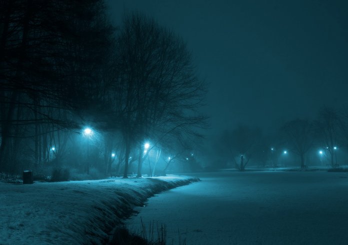 park_night_winter_the_fog_lamp_dark_municipal_warsaw-1189617