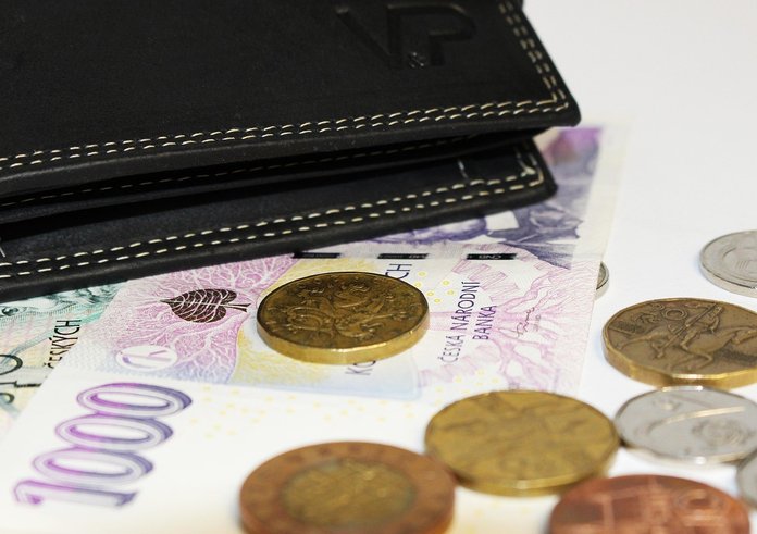 peníze v peněžence