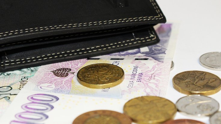 peníze v peněžence