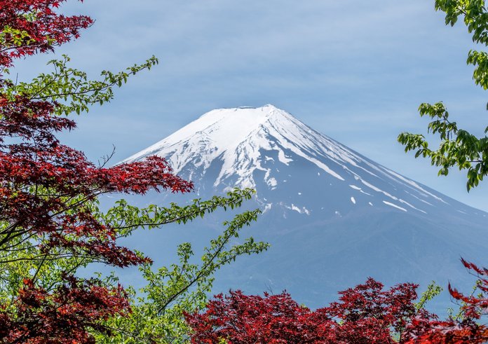 Nejvyšší hora Japonska Mount Fuji.