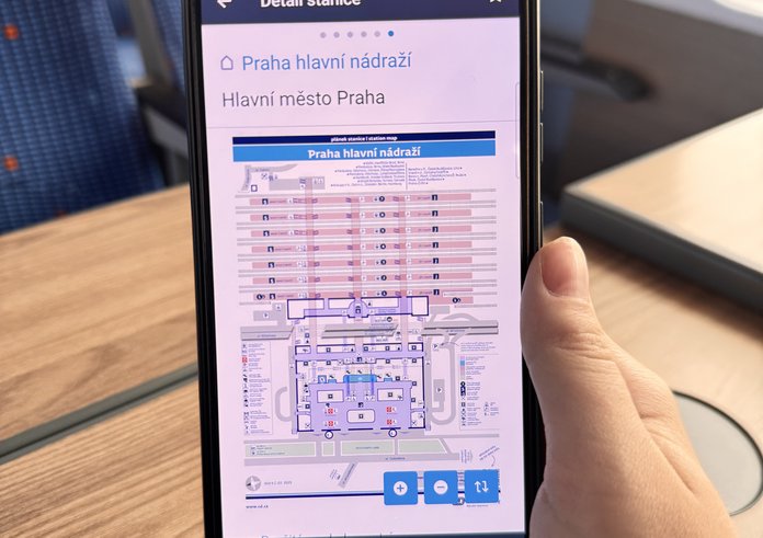 plánek app Můj vlak