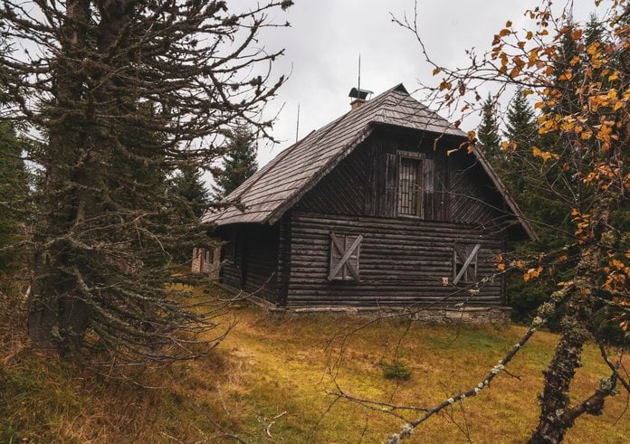 Roklanská chata na Šumavě