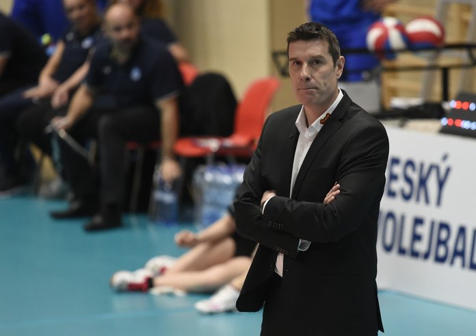 Trenér českých volejbalistů do 21 let Michal Nekola.