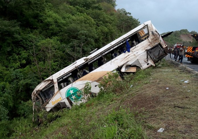 Nehoda autobusu v Mexiku ze 4. srpna.