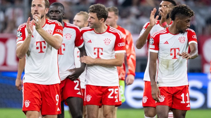 Fotbalisté Bayernu slaví vítězství v Lize mistrů