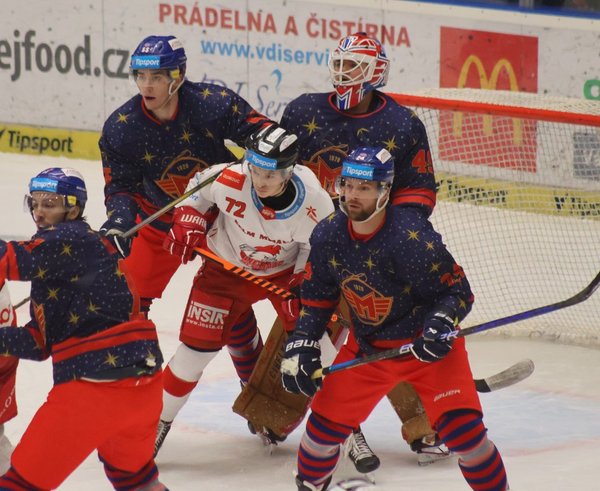 Hráči HC Motor České Budějovice a HC Olomouc