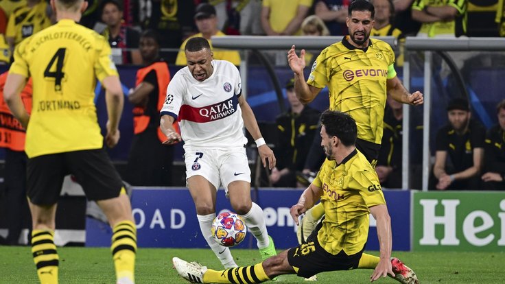 Kylian Mbappé se proti Dortmundu neprosadil.