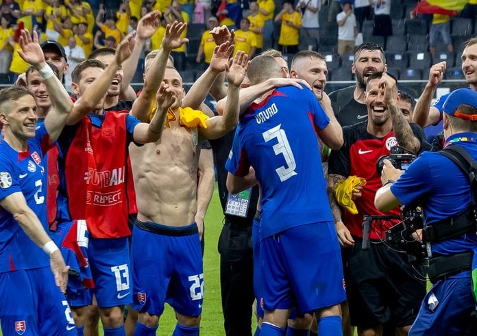Slováci po zápase s Rumunskem