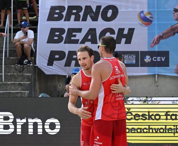 Ondřej Perušič a David Schweiner na loňském turnaji v Brně.