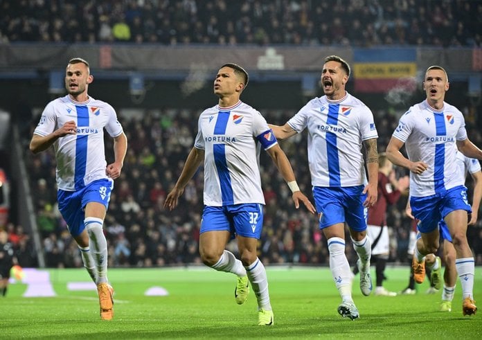 Ostravští hráči se radují z proměněné penalty