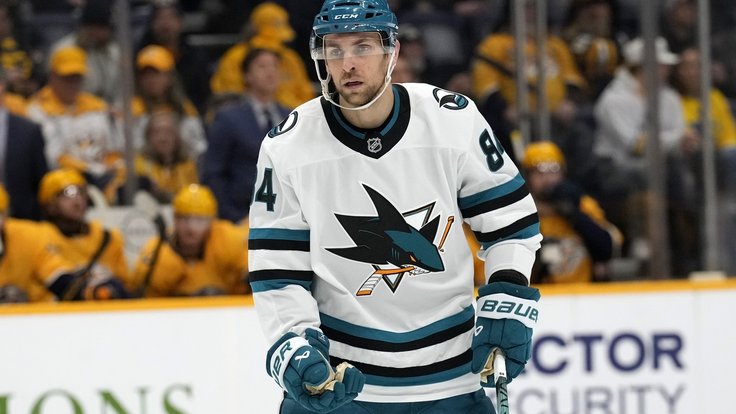 Jan Rutta v dresu San Jose Sharks