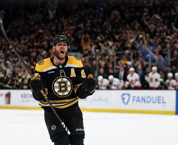 David Pastrňák byl v uplynulém týdnu nejlepším hráčem NHL