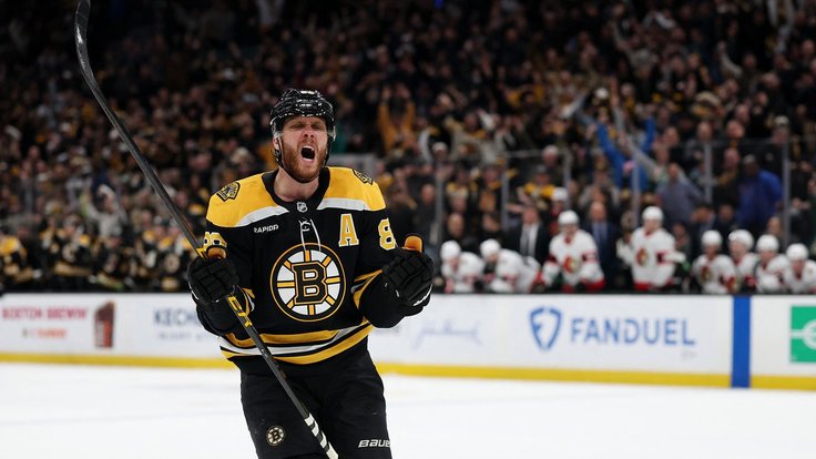 David Pastrňák byl v uplynulém týdnu nejlepším hráčem NHL