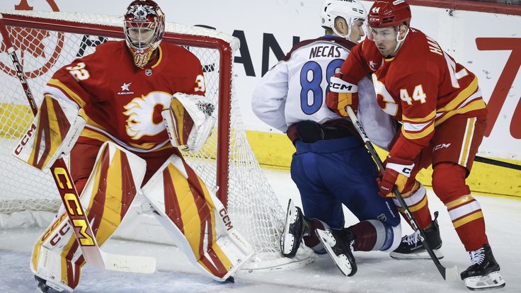 Martin Nečas se v utkání s Calgary blýskl třemi body