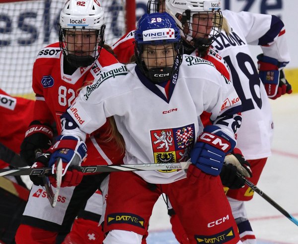 Noemi Neubauerová v únorovém utkání se Švýcarskem