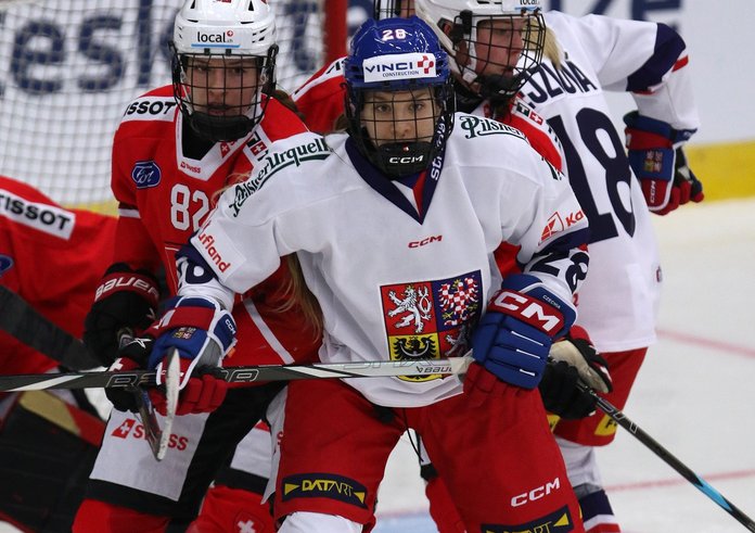 Noemi Neubauerová v únorovém utkání se Švýcarskem