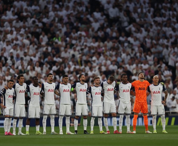 Hráči Tottenhamu před utkáním.