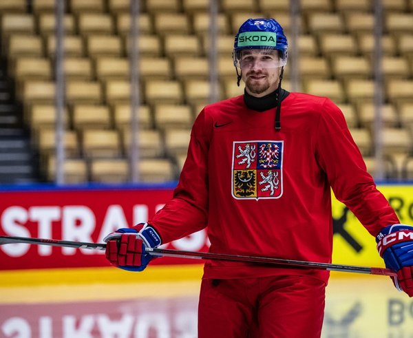 Adam Klapka během rozbruslení