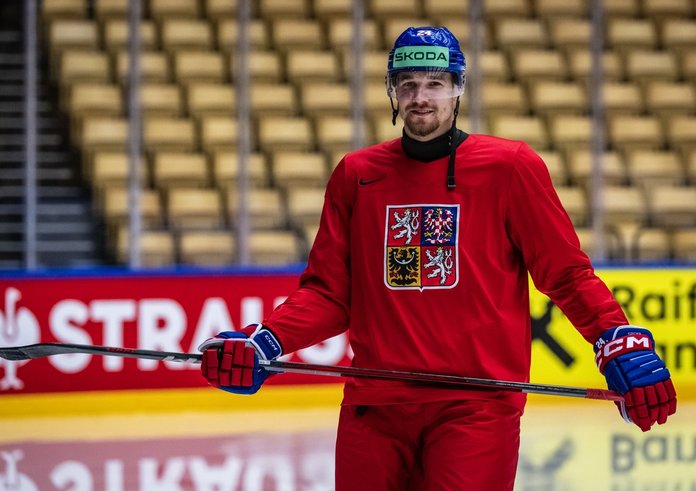 Adam Klapka během rozbruslení