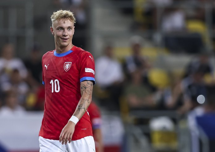 Adam Karabec na letošním EURU U21 na Slovensku.
