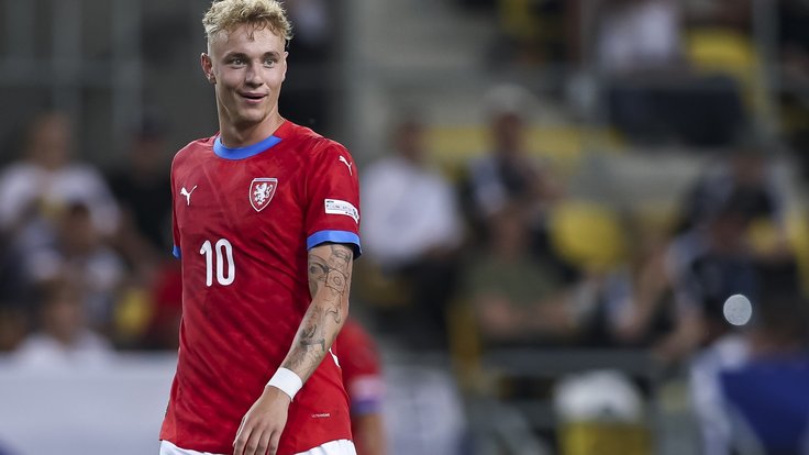 Adam Karabec na letošním EURU U21 na Slovensku.