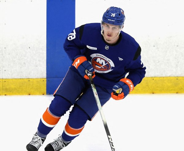 Tomáš Poletín na kempu New York Islanders
