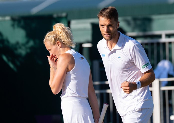 Kateřina Siniaková a Sam Verbeek.