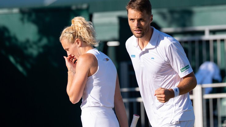 Kateřina Siniaková a Sam Verbeek.