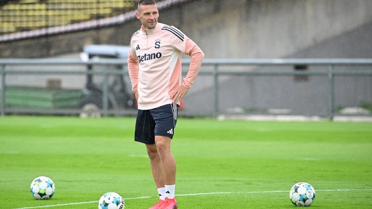 Pavel Kadeřábek na tréninku.