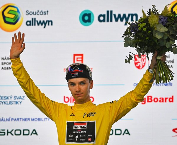 Celkový vítěz Czech Tour Junior Lecerf z týmu Soudal Quick-Step.