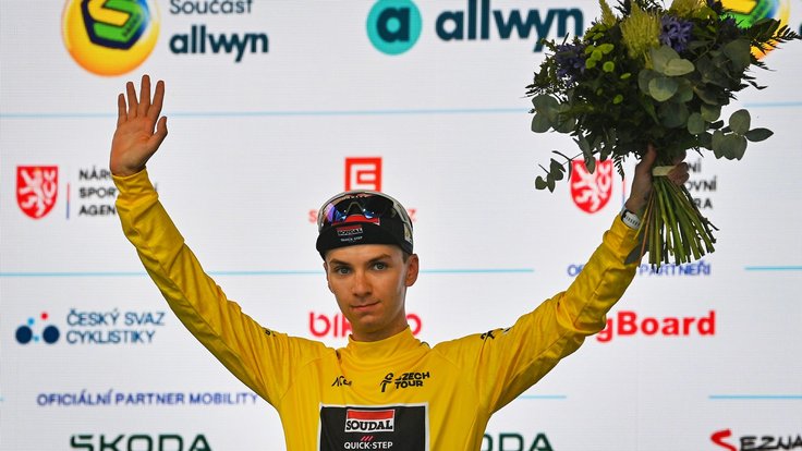 Celkový vítěz Czech Tour Junior Lecerf z týmu Soudal Quick-Step.