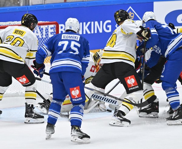 Hokejisté Komety v utkání se švédským týmem Brynäs IF