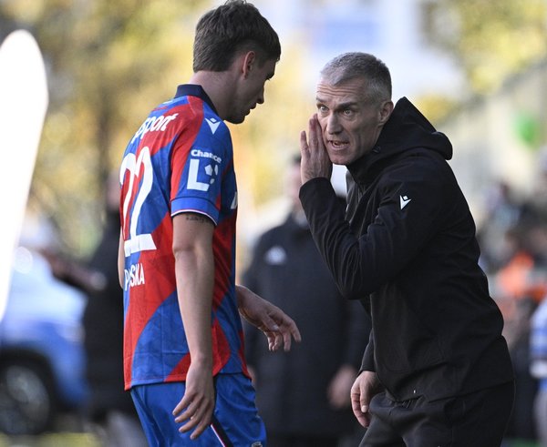 Nový trenér Plzně Martin Hyský a obránce Jan Paluska.