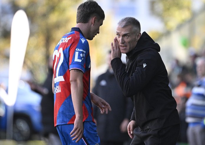Nový trenér Plzně Martin Hyský a obránce Jan Paluska.