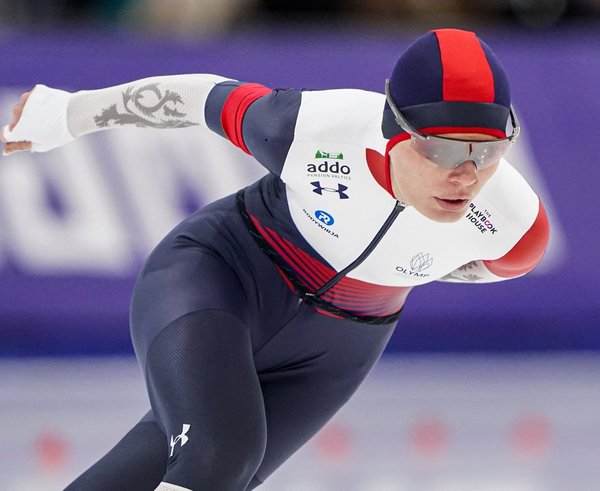 Nikola Zdráhalová na ovále v Salt Lake City.