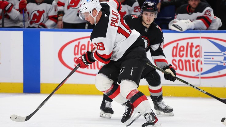 Ondřej Palát v utkání s Buffalem