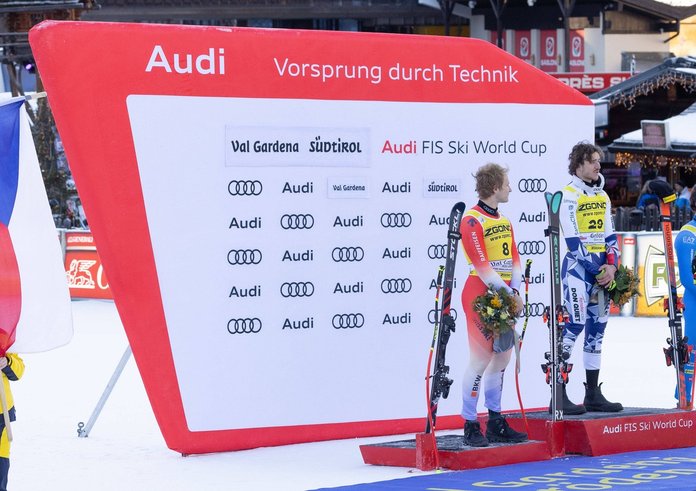 Jan Zabystřan na zlatém stupínku.