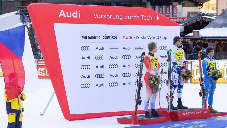 Jan Zabystřan na zlatém stupínku.